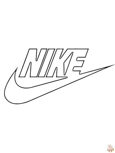 Nike Kleurplaat Gratis en Makkelijk te Printen KleurplatenGB